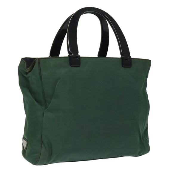 PRADA Hand Bag Nylon Green - Picture 1 of 13